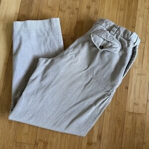 LL Bean Comfort Waist Corduroy Pants Mens 36x30 Tan Beige Straight Casual